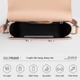  Túi Yuumy ( Thời trang nữ size 19 - Túi đeo chéo da Seasand YN160XM ) Màu xám 