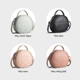  Túi Yuumy ( Thời trang nữ size 18 - Túi đeo chéo da YN164HD ) Màu hồng đất 
