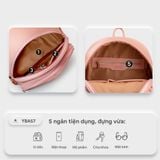  Balo Yuumy ( Thời trang nữ đựng vừa A4 - Balo da Seasand YBA57D ) Màu đen 