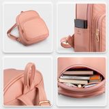  Balo Yuumy ( Thời trang nữ đựng vừa A4 - Balo da Seasand YBA57HP ) Màu hồng phấn 