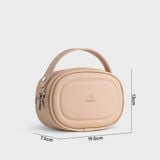  Túi Yuumy ( Thời trang nữ size 20 - Túi đeo chéo da  Seasand YN246K ) - Kem 