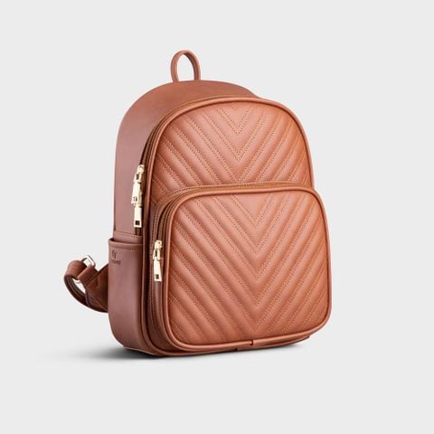  Balo Yuumy ( Thời trang nữ cỡ trung - Balo da Liberal YBA58BD ) Màu bò đậm 