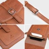  Túi Yuumy ( Thời trang nữ mini đựng điện thoại - Túi đeo chéo da Bergen YN248N ) - Nâu 