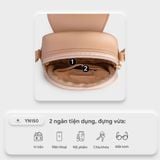  Túi Yuumy ( Thời trang nữ - Túi đeo chéo da Seasand YN150HD ) Hồng đất 