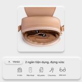  Túi Yuumy ( Thời trang nữ size 11- Túi đeo chéo da Seasand YN150D ) Màu đen 