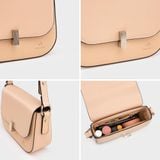  Túi Yuumy ( Thời trang nữ size 21 - Túi đeo chéo da Seasand YN236D ) - Đen 