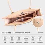  Túi Yuumy (Thời trang nữ cỡ lớn phối xích trang trí - Túi xách da Seasand YTX65XN) màu xanh ngọc 