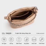  Túi Yuumy ( Thời trang nữ size 21 - Túi đeo chéo da Seasand YN219D ) - Đen 