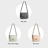  Túi Yuumy ( Thời trang nữ size 21 - Túi đeo chéo da Seasand YN236D ) - Đen 