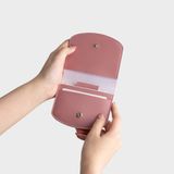  Ví Yuumy ( Thời trang nữ dáng cong - Ví da Seasand YV109HT ) - Hồng tím 