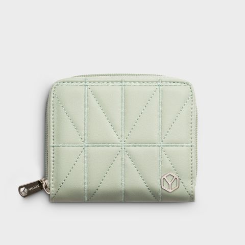 Ví da nữ cầm tay thiết kế chần chỉ sang trọng Yuumy Seasand YV111XN màu xanh ngọc