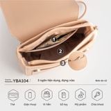  Balo Yuumy ( Thời trang nữ cỡ trung - Balo da Seasand YBA104D ) - Đen 