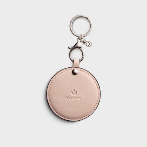 Móc khóa tích hợp gương dễ thương tiện lợi Yuumy Seasand YMK23HA màu hồng dâu