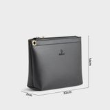  Túi Yuumy ( Thời trang nữ cầm tay size 22 - Túi đựng mỹ phẩm da Seasand YN121D ) màu đen 