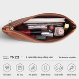  Túi Yuumy ( Thời trang nữ cầm tay size 22 - Túi đựng mỹ phẩm da Seasand YN121D ) màu đen 