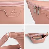  Balo Yuumy ( Thời trang nữ dáng bao tử - Balo da Seasand YBAC3HP ) Màu hồng phấn 