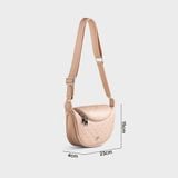  Túi Yuumy ( Thời trang nữ size 23 - Túi đeo chéo da Seasand YN174K ) Màu kem 