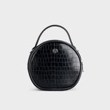  Túi đeo chéo da nữ dáng tròn cá tính Yuumy Seasand YN217D màu đen 