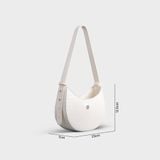  Túi đeo vai hình bán nguyệt Yuumy Seasand YN156T Màu trắng 