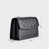  Túi Yuumy ( Thời trang nữ size 22 - Túi đeo chéo da Seasand YN140D )  Màu đen 