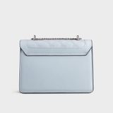  Túi Yuumy ( Thời trang nữ size 22 - Túi đeo chéo da Seasand YN140XA ) Màu xanh nhạt 