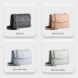  Túi Yuumy ( Thời trang nữ size 22 - Túi đeo chéo da Seasand YN140XA ) Màu xanh nhạt 