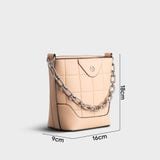  Túi Yuumy ( Thời trang nữ size 16 - Túi đeo chéo da Seasand YN193K ) màu kem 