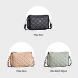  Túi Yuumy ( Thời trang nữ size 22 - Túi đeo chéo da Seasand YN201XN ) Màu xanh ngọc 