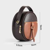  Túi Yuumy ( Thời trang nữ size 16 - Túi đeo chéo da YN65N ) màu nâu 