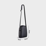 Túi Yuumy ( Thời trang nữ size 12- Túi đeo chéo da Seasand YN200D ) màu đen 