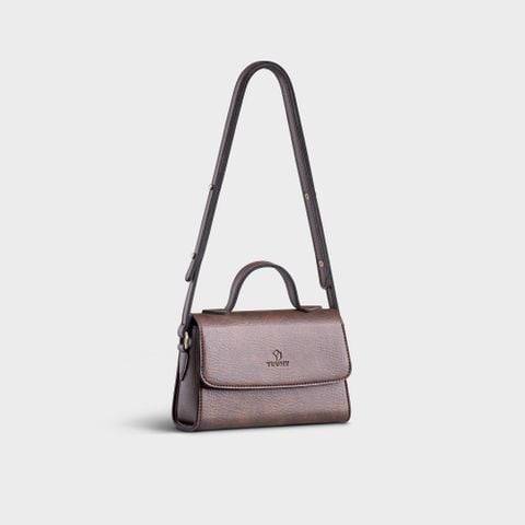Túi đeo chéo da nữ mini thời trang Yuumy YN179N Màu nâu