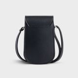  Túi đeo chéo da nữ mini trơn Yuumy Seasand YN225D màu đen 