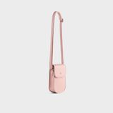  Túi đeo chéo da nữ mini trơn Yuumy Seasand YN225HP màu hồng phấn 