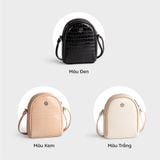  Túi Yuumy ( Thời trang nữ size 12 - Túi đeo chéo da Verein YN199T ) màu trắng 