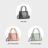  Túi Yuumy ( Thời trang nữ size 18 - Túi đeo chéo da Seasand YN227D ) - Đen 