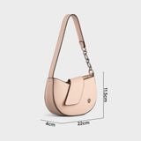  Túi Yuumy ( Thời trang nữ size 22 - Túi đeo vai da Seasand YN194HA ) màu hồng dâu 