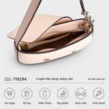  Túi Yuumy ( Thời trang nữ size 22 - Túi đeo vai da Seasand YN194HA ) màu hồng dâu 