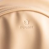  Túi Yuumy ( Thời trang nữ thiết kế nhún dáng tròn size 19 - Túi đeo chéo da Seasand YN264K ) - Kem 