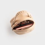  Túi Yuumy ( Thời trang nữ thiết kế nhún dáng tròn size 19 - Túi đeo chéo da Seasand YN264D ) - Đen 