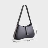  Túi Yuumy ( Thời trang nữ size 28 - Túi đeo chéo da Seasand YN188D ) màu đen 