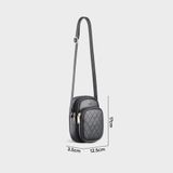  Túi Yuumy ( Thời trang nữ size 13 - Túi đeo chéo da Seasand YN202D ) màu đen 