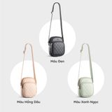  Túi Yuumy ( Thời trang nữ size 13 - Túi đeo chéo da  Seasand YN202HA ) màu hồng dâu 