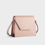  Túi Yuumy ( Thời trang nữ size 19 - Túi đeo chéo da Seasand YN160K ) Màu kem 