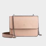  Túi Yuumy ( Thời trang nữ size 21 - Túi đeo chéo da Verein YN158K ) Màu kem 