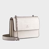  Túi Yuumy ( Thời trang nữ size 21 - Túi đeo chéo da Verein YN158T ) Màu trắng 