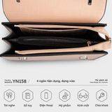  Túi Yuumy ( Thời trang nữ size 21 - Túi đeo chéo da Verein YN158T ) Màu trắng 