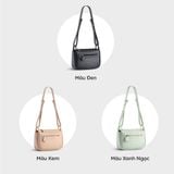  Túi Yuumy ( Thời trang nữ size 23 - Túi đeo chéo da Seasand YN230K ) - Kem 