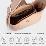  Túi đeo chéo nữ Yuumy ( Thời trang Seasand YN169K ) Màu kem 