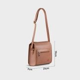  Túi Yuumy ( Thời trang nữ size 21 - Túi đeo chéo da Seasand YN242B ) - Bò 