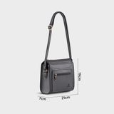  Túi Yuumy ( Thời trang nữ size 21 - Túi đeo chéo da Seasand YN242D ) - Đen 